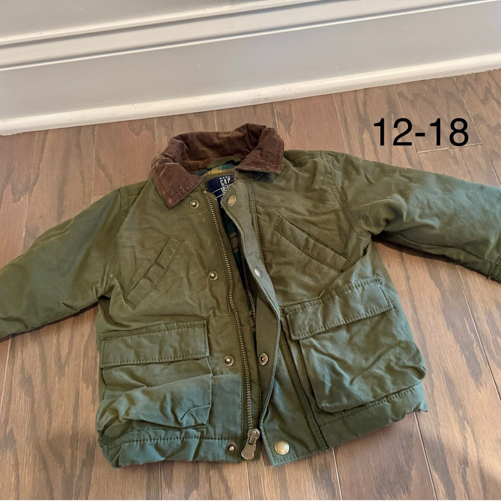 Gap Kids Olive Green Puffer Jacket
